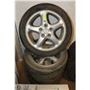 Image 1 : SET OF 4 BF GOODRICH TIRES & RIMS, 195/50R16,