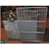 Image 1 : METAL DOG CRATE/PENS WITH WATER/FOOD DISH