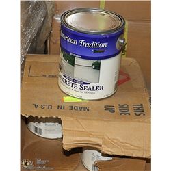 CASE OF CONCRETE STAIN GREY - 4 GALLONS PER CASE