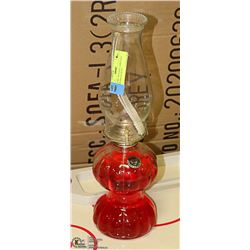 OIL LAMP- VINTAGE LAMPLIGHT FARMS BRAND WITH