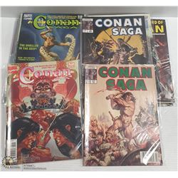 CONAN MARVEL MAGAZINES COMICS LOT
