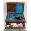 Image 1 : ESTATE JEWELLERY BOX WITH CONTENTS