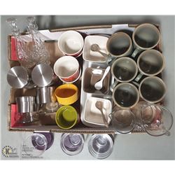 BOX W/ KITCHENWARE INCL. BAKEWARE SETS,