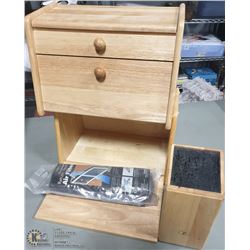 BREAD BOX (X2) KNIFE CADDY.HEAT REGISTER FILTER