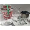 Image 1 : HOUSEWARES LOT: INCLUDES , POPCORN BOWLS,