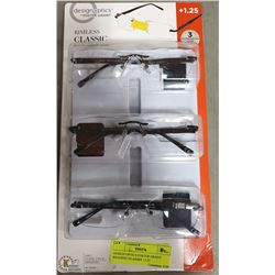 DESIGN OPTICS FOSTER GRANT READING GLASSES +1.25