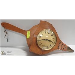 1950 BELLOWS CLOCK - FRANCE WITH KEY (NEEDS TLC)