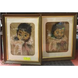 PAIR OF VINTAGE INUIT PICTURES