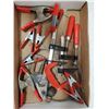 Image 1 : FLAT OF ASSORTED CLAMPS.