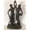 Image 1 : BRONZED 2 WOMEN "TOGETHER" STATUE 2FT TALL