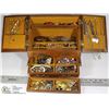 Image 1 : LARGE JEWELLERY MUSIC BOX AND ITEMS