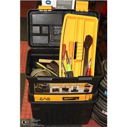 MOBILE WORK CENTRE TOOL BOX FILLED WITH TOOLS