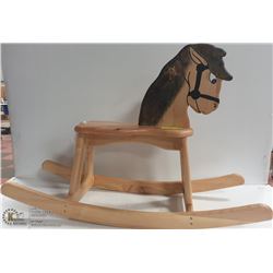 HAND CRAFTED CHILDS WOODEN ROCKING HORSE