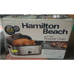 AS NEW IN BOX HAMILTON BEACH TURKEY ROASTER OVEN