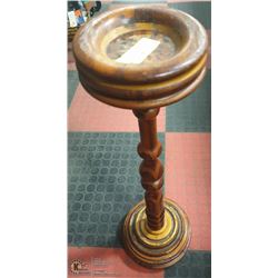 PLANT STAND VINTAGE, SOLID WOOD