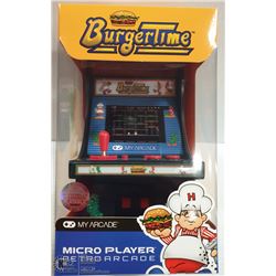 NEW MY ARCADE BURGER TIME ARCADE MICRO PLAYER