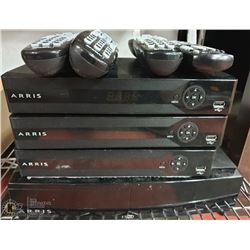 4 PVR TV SHOW RECORDS + 4 REMOTES