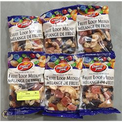 6 PACKAGES OF FROOT LOOP SNACK MEDLEY