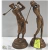 Image 1 : TWO NEW MEN'S AND WOMEN'S GOLFING STATUES