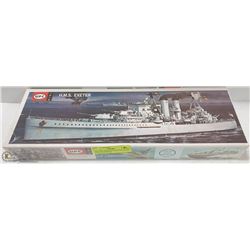 VINTAGE HMS EXETER SHIP MODEL (SEALED IN BOX)