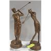 Image 1 : TWO NEW MEN'S AND WOMEN'S GOLFING STATUES