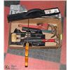 Image 1 : TOOLS, TILE CUTTER, BOX SAW, PIPE WRENCH, HAMMERS,