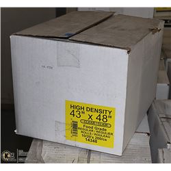 CASE OF 43"X48" FOOD GRADE GARBAGE BAGS