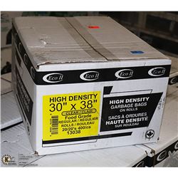 CASE OF 400 30 X38  HIGH DENSITY CLEAR GARBAGE