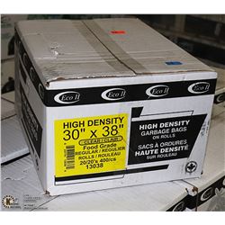 CASE OF 400 30 X38  HIGH DENSITY CLEAR GARBAGE