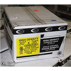 CASE OF 400 30 X38  HIGH DENSITY CLEAR GARBAGE