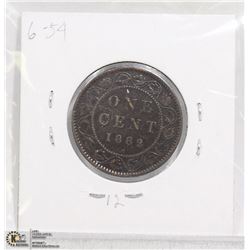 1882-H QUEEN VICTORIA LARGE CENT