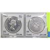 Image 1 : 1963 AND 1964 SILVERS DOLLARS