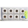 Image 1 : 8 PCS USA INDIAN HEAD CENTS