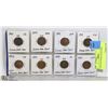 Image 1 : 8 PCS USA INDIAN HEAD CENTS