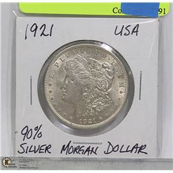1921 MORGAN SILVER DOLLAR