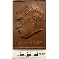 Hitler Bronze Plaque  (124503)