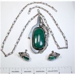 Malachite Necklace Set  (125172)