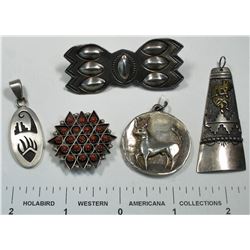 Native American Pendants (4)  (124870)