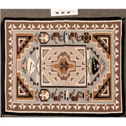Figurative Two Grey Hills Weaving  (125037)