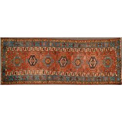 Persian Hall Runner, 10.5 feet long  (124504)