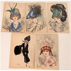 Helli Girls - French Art Postcards  (123470)