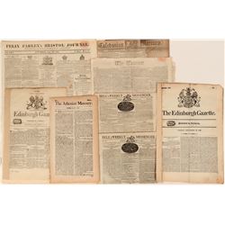 Eight Early  English Newspapers  (123187)