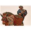 Image 2 : Antique Dense Metal Figural Doorstop- Cape Missing  (119708)