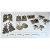 Image 2 : Silver Vintage Clip/Screw on Earrings (6 pairs)  (124846)