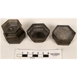 Antique Pewter 3-Tiered Makeup Box  (108674)