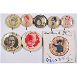 Hollywood Pinbacks (8)  (124259)