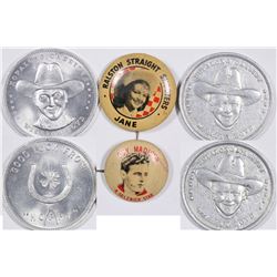 Movie Cowboy Pinbacks and Medals  (124261)