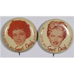 Sport Chief Pinbacks (2)  (124258)