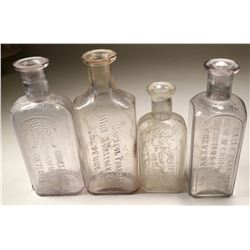 Cheyenne Drug Bottle Group (4)  (125120)