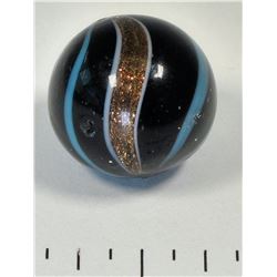 Banded lutz, opaque base glass  (125371)